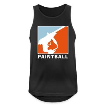 PAINTBALL - Débardeur respirant Homme - noir - Devant - Nick (188cm)