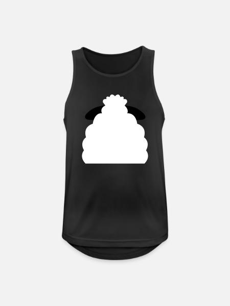 sheep back - Men's Breathable Tank Top - black