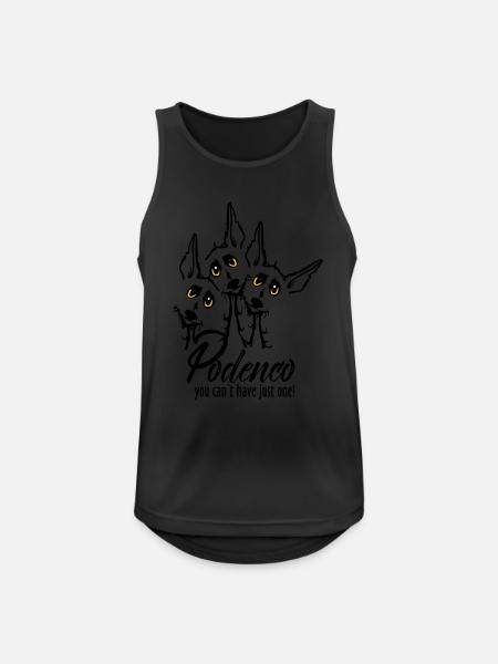 Podi Rudel - Männer Tank Top atmungsaktiv - Schwarz