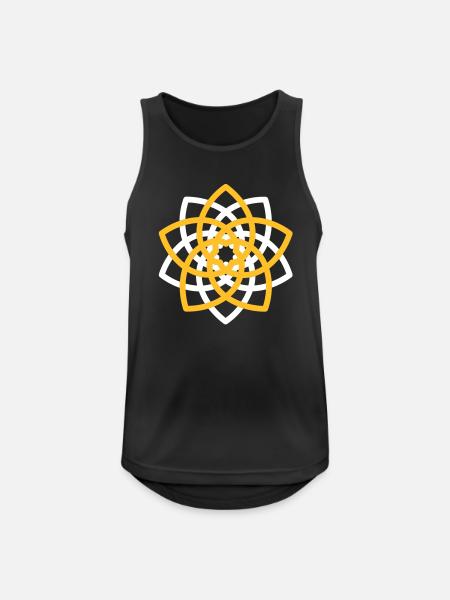 Venusblume - Männer Tank Top atmungsaktiv - Schwarz