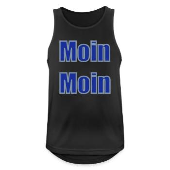 Moin Moin Accueil Nord - Débardeur respirant Homme - noir - Devant - Nick (188cm)