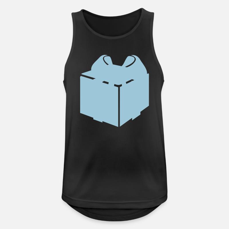 Geschenk - Männer Tank Top atmungsaktiv - Schwarz