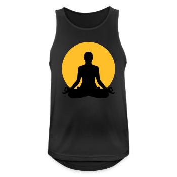 Meditation - Men's Breathable Tank Top - black - Front - Nick (188cm)