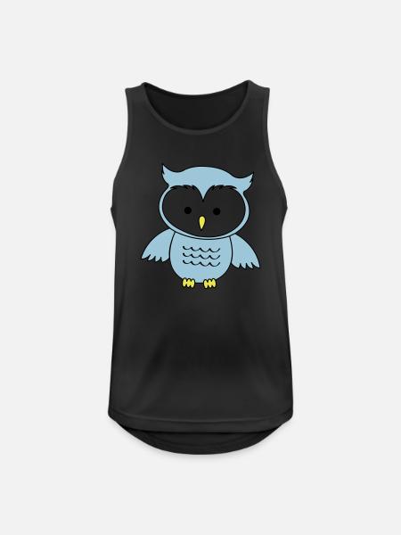 Owl - Men's Breathable Tank Top - black