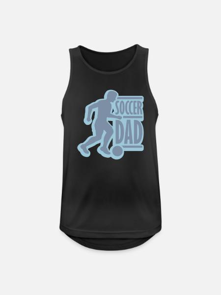 Winner Soccer Dad Logo - Men's Breathable Tank Top - black