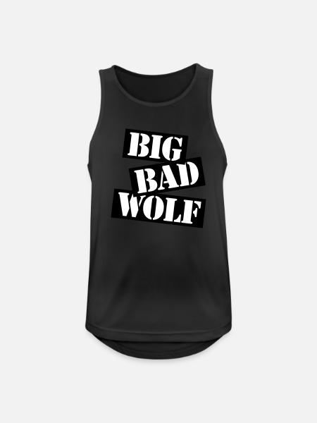 big bad wolf quote - Men's Breathable Tank Top - black