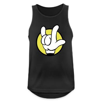i love you sign - Männer Tank Top atmungsaktiv - Schwarz - Vorne - Nick (188cm)