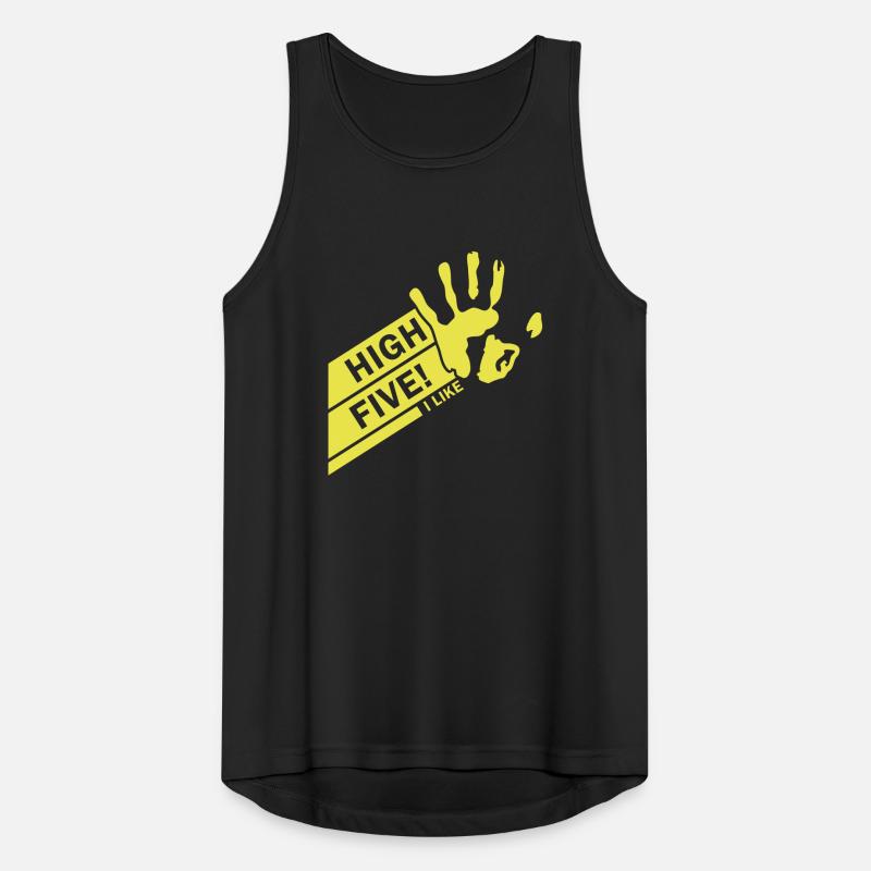 High Five einfarbig Männer Tank Top atmungsaktiv