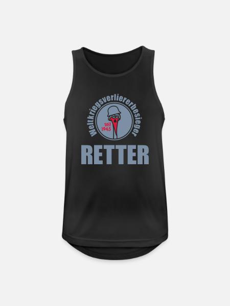 variante 2 - Männer Tank Top atmungsaktiv - Schwarz