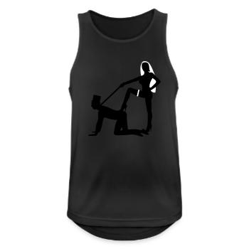 Wedding marriage husband bride bachelor bachelor - Men's Breathable Tank Top - black - Front - Nick (188cm)