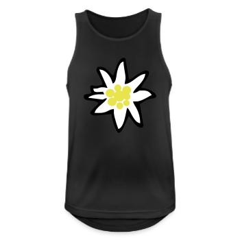 Edelweiss - Men's Breathable Tank Top - black - Front - Nick (188cm)