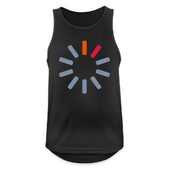 Tampon sans connexion Logo - Débardeur respirant Homme - noir - Devant - Nick (188cm)