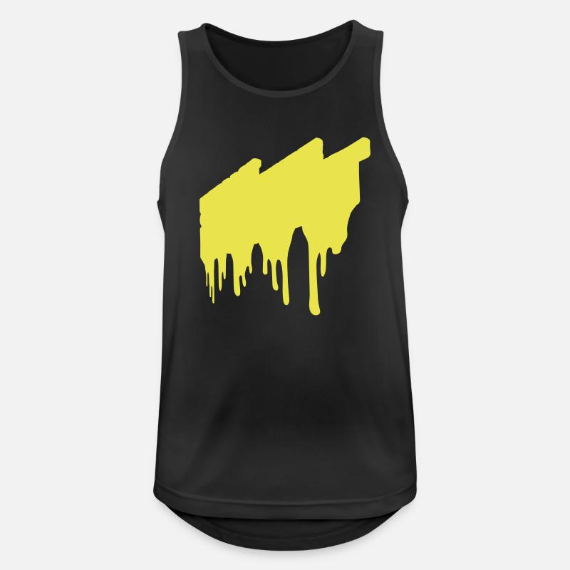 Not much going on - Männer Tank Top atmungsaktiv - Schwarz