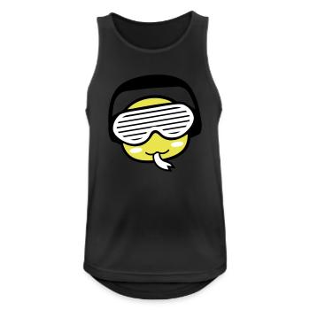 Coole DJ Schlange Gesicht Tier Kopf Musik Party - Men's Breathable Tank Top - black - Front - Nick (188cm)