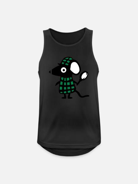 Mouse detective - Rat - Men's Breathable Tank Top - black