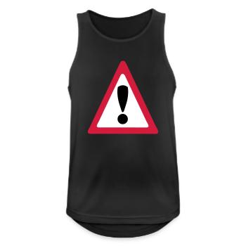 Warning Sign - Men's Breathable Tank Top - black - Front - Nick (188cm)