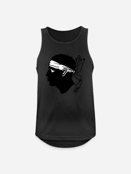 Corsica! (V) - Men's Breathable Tank Top - black