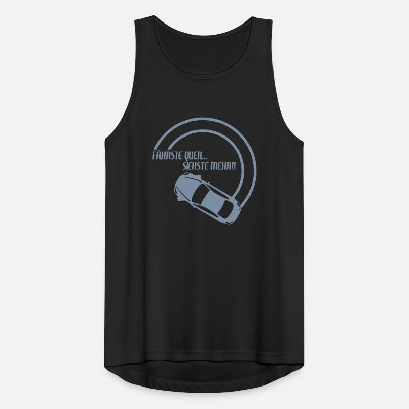 fährste quer... siehste mehr!! 2 Männer Tank Top atmungsaktiv