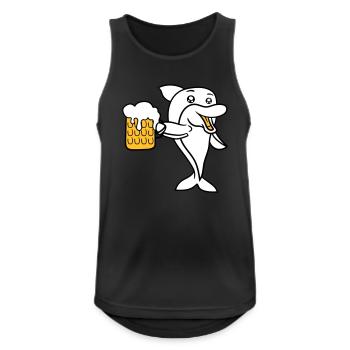 booze célébrer buter la bière boire de - Débardeur respirant Homme - noir - Devant - Nick (188cm)