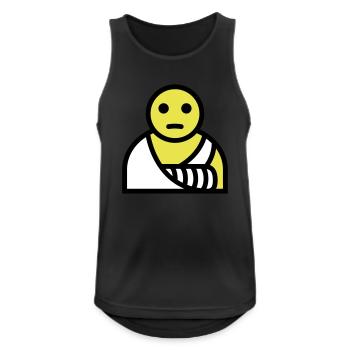Arm broken plaster bandage - Men's Breathable Tank Top - black - Front - Nick (188cm)