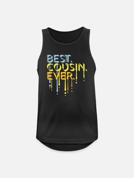 best cousin ever quote - Men's Breathable Tank Top - black