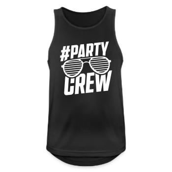 Lunettes de soleil Party Crew - Débardeur respirant Homme - noir - Devant - Nick (188cm)