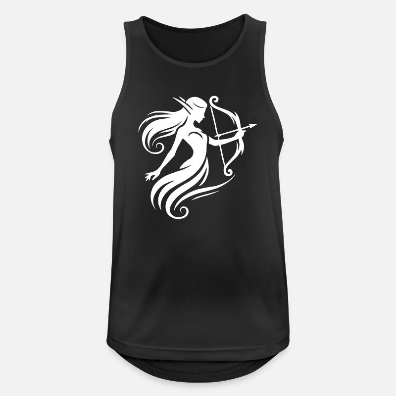 elfe pfeil und bogen - Männer Tank Top atmungsaktiv - Schwarz