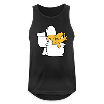 Fish - Männer Tank Top atmungsaktiv - Schwarz - Vorne - Nick (188cm)