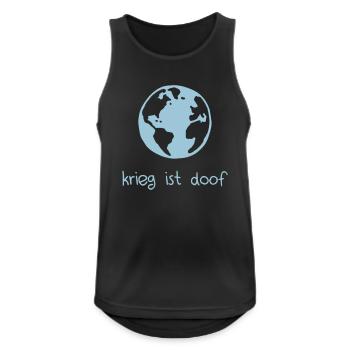Krieg ist doof - Men's Breathable Tank Top - black - Front - Nick (188cm)