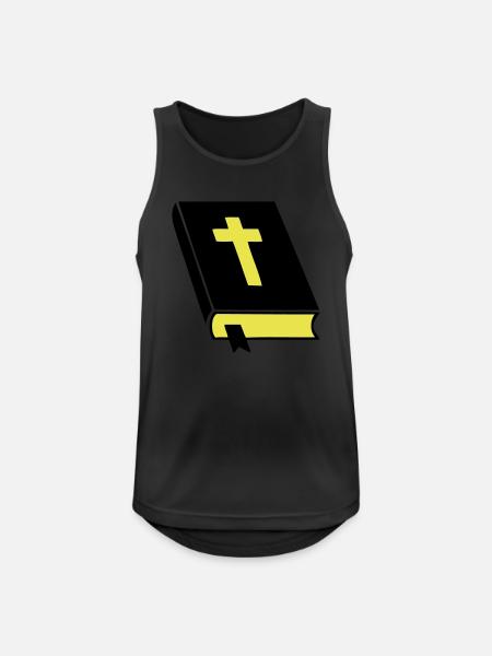 bibel_02 - Männer Tank Top atmungsaktiv - Schwarz