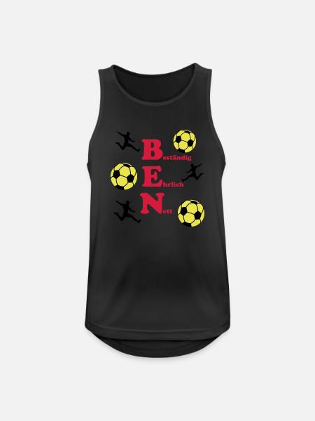 Ben - Männer Tank Top atmungsaktiv - Schwarz