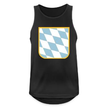 Bayern - Männer Tank Top atmungsaktiv - Schwarz - Vorne - Nick (188cm)