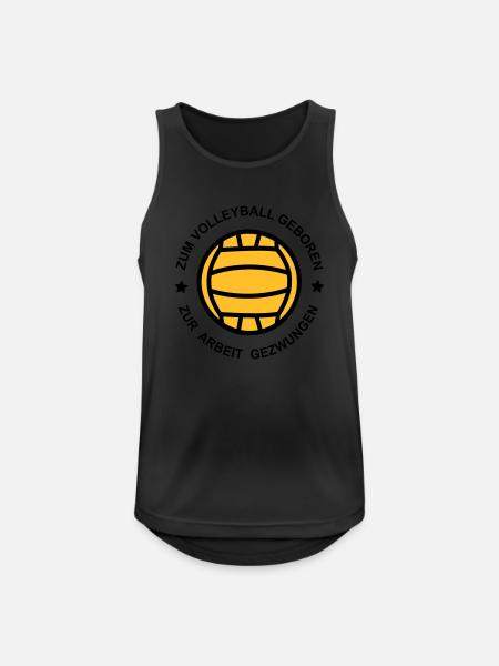 Volleyball - Männer Tank Top atmungsaktiv - Schwarz