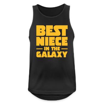 Best Niece In The Galaxy - Débardeur respirant Homme - noir - Devant - Nick (188cm)