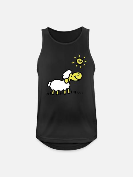 Sheep Sun 3 - Men's Breathable Tank Top - black