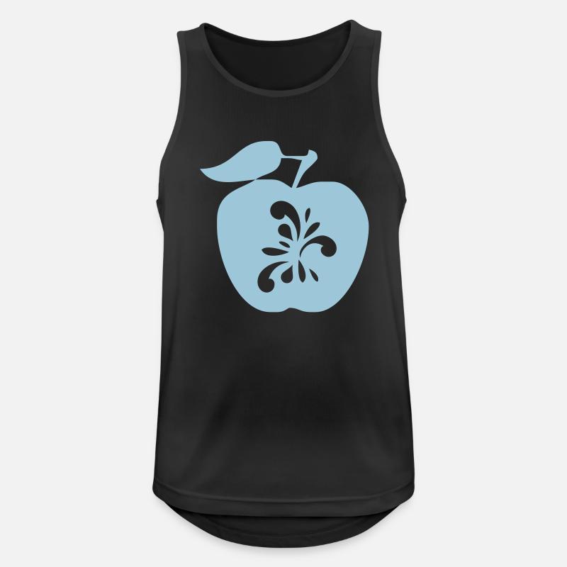 Apple with pattern - Bembel - Frankfurt - Men's Breathable Tank Top - black