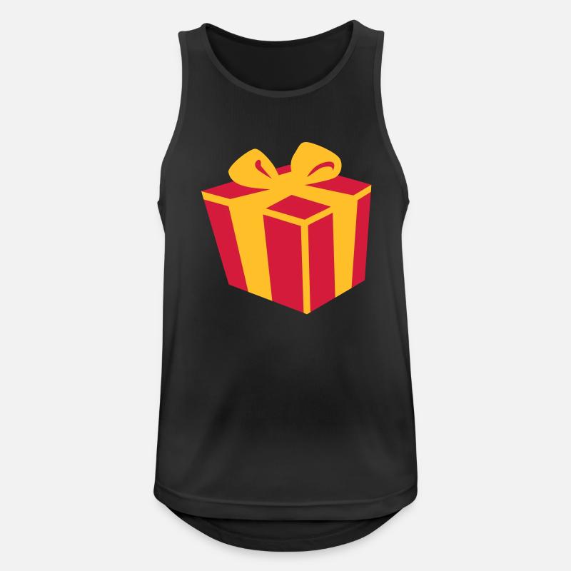 Geschenk - Männer Tank Top atmungsaktiv - Schwarz