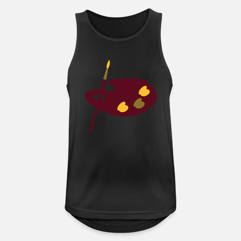 Farbe Maler - Männer Tank Top atmungsaktiv - Schwarz