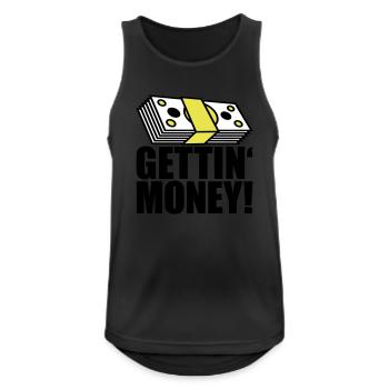 buendel banknotes dollar gettin money sign ge - Men's Breathable Tank Top - black - Front - Nick (188cm)