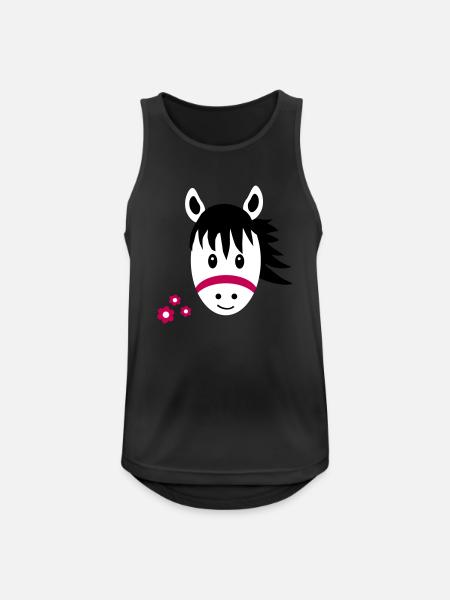 Horse / Pony - Men's Breathable Tank Top - black