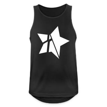 Star Broken Star A Vector Design - Men's Breathable Tank Top - black - Front - Nick (188cm)