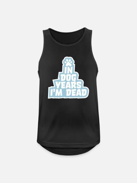 in dog years Dead - Men's Breathable Tank Top - black