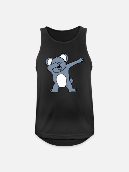 Koala Dabbing 02 - Men's Breathable Tank Top - black