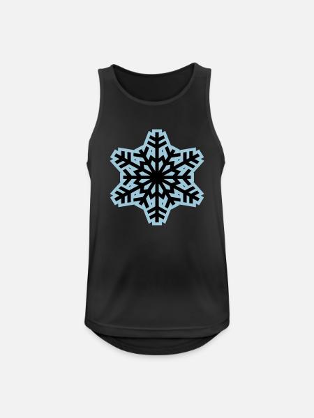 snow frost - Männer Tank Top atmungsaktiv - Schwarz