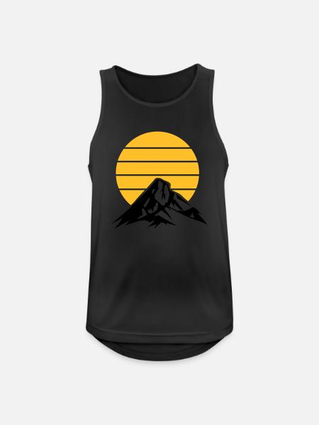 Berge Mountains - Men's Breathable Tank Top - black