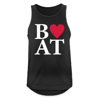 Boot - Männer Tank Top atmungsaktiv - Schwarz - Vorne - Nick (188cm)