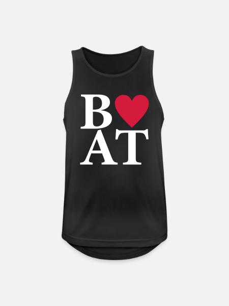 Boot - Männer Tank Top atmungsaktiv - Schwarz