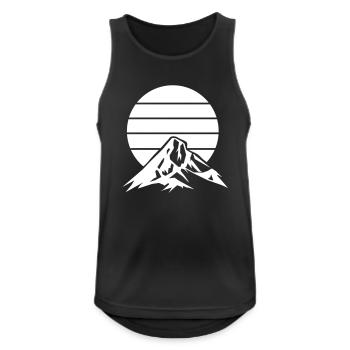 mountains mountains - Men's Breathable Tank Top - black - Front - Nick (188cm)