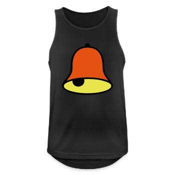 Glocke - Männer Tank Top atmungsaktiv - Schwarz - Vorne - Nick (188cm)