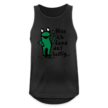 Frog + spell - Men's Breathable Tank Top - black - Front - Nick (188cm)